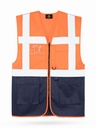 Korntex Multifunktionsweste CF, neonorange/navyblau, S