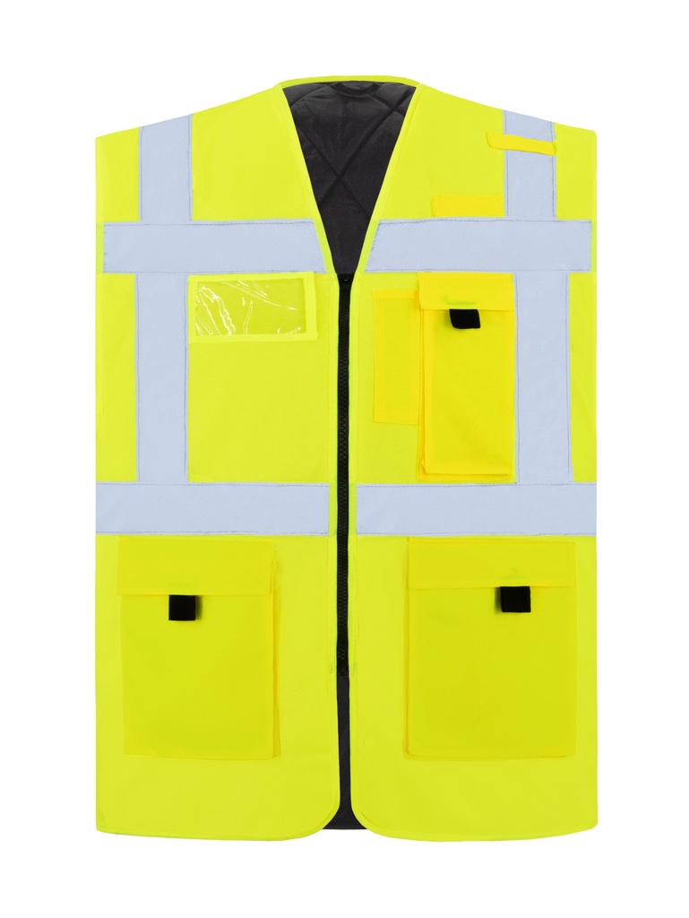 Korntex Multifunktionswarnweste CF gefütterte EN 20471, neongelb, 6XL