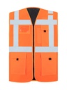 Korntex Multifunktionswarnweste CF gefütterte EN 20471, neonorange, XXL