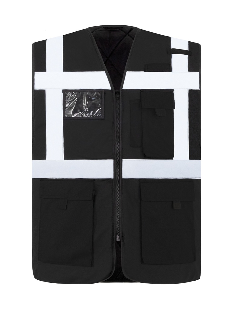Korntex Multifunktionsweste CF gefütterte EN 17353, schwarz, L