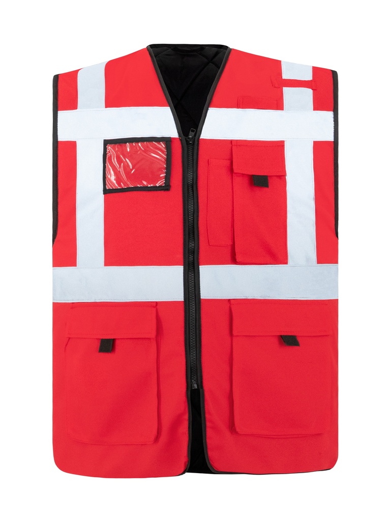 Korntex Multifunktionsweste CF gefütterte EN 17353, rot, XL