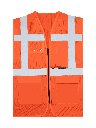 Korntex Mesh Multifunktionswarnweste EN 20471, neonorange, 5XL