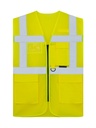 Korntex Mesh Multifunktionswarnweste EN 20471, neongelb, 3XL