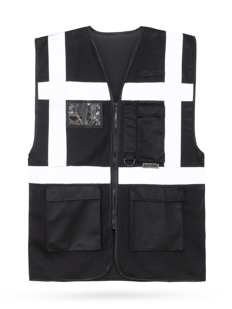 Korntex Mesh Gilet Multifunzione, nero, S