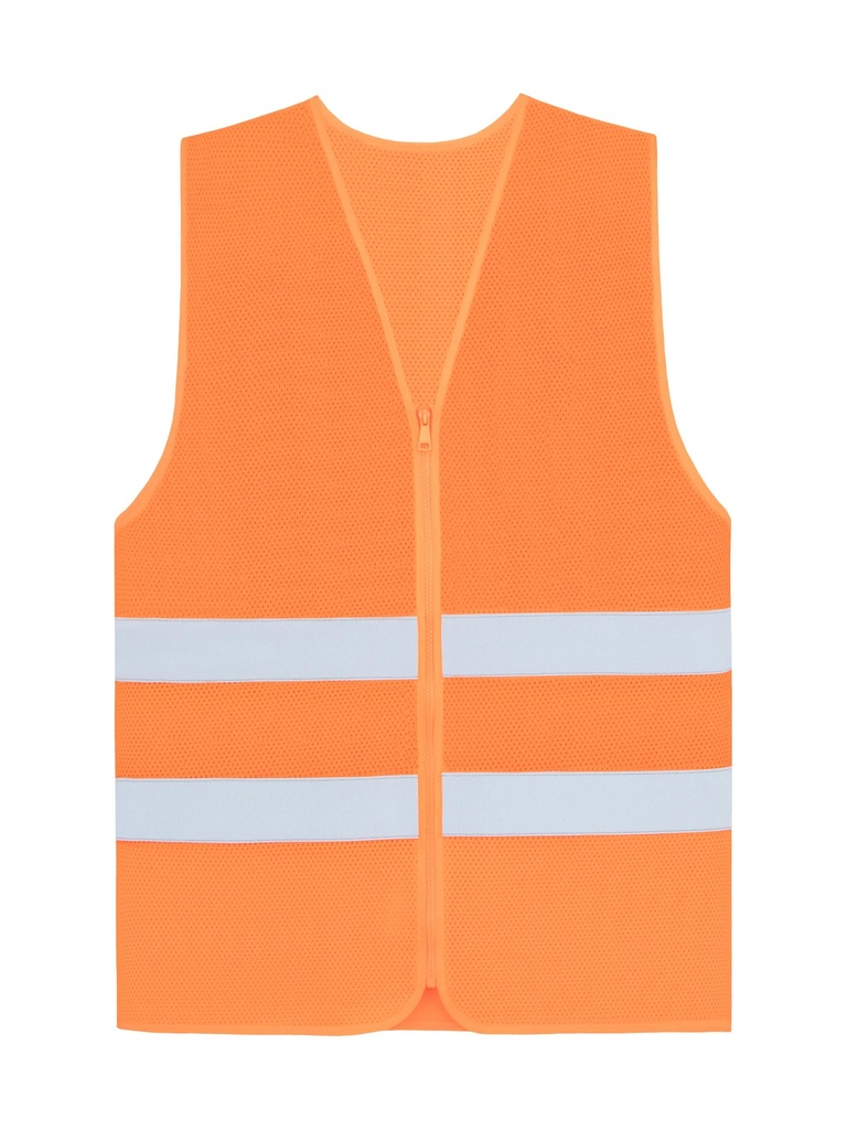 Korntex Mesh CF Warnweste mit Reissverschluss EN 20471, neonorange, L/XL