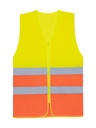 Korntex Mesh CF Warnweste mit Reissverschluss EN 20471, neongelb/neonorange, XXL/3XL