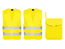 Korntex Gilet di Sicurezza Veicoli Duo Pack EN 20471