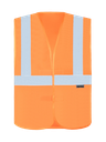 Korntex Warnweste mit drei Reflexstreifen EN 20471, neonorange, L