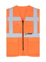Korntex Hybrid Mesh Multifunktionsweste EN 20471, neonorange, XL
