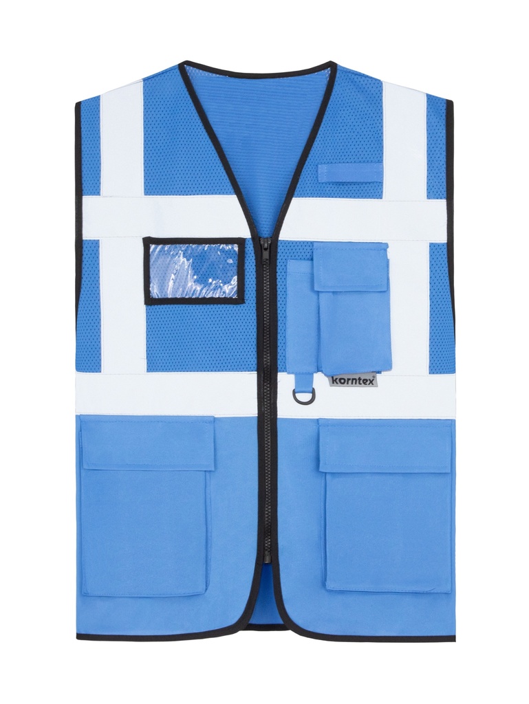 Korntex Hybrid Mesh Multifunktionsweste  - blau - XL