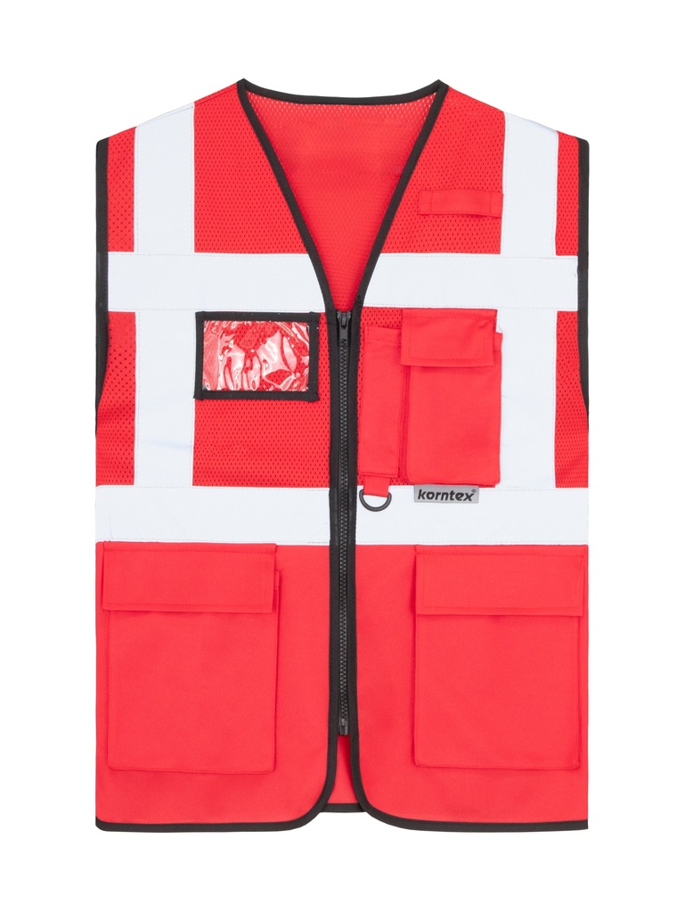 Korntex Hybrid Mesh Multifunctional Vest, rouge, S
