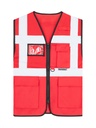 Korntex Hybrid Mesh Multifunktionsweste , rot, 4XL