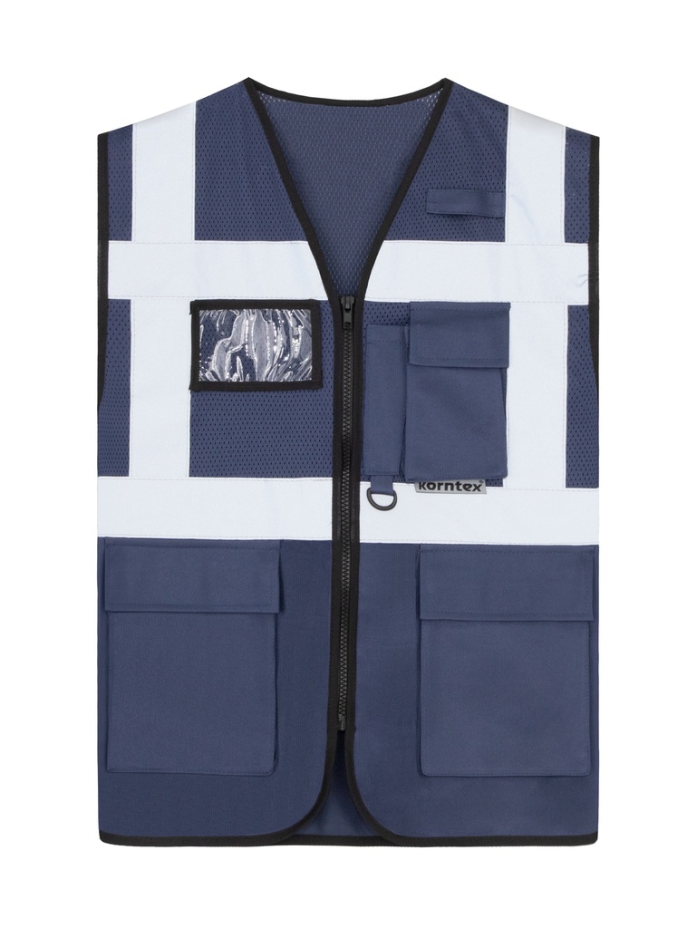 Korntex Hybrid Mesh Multifunktionsweste , navyblau, 5XL