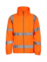 Korntex Hi-Vis Fleecejacke EN 20471, neonorange, 3XL