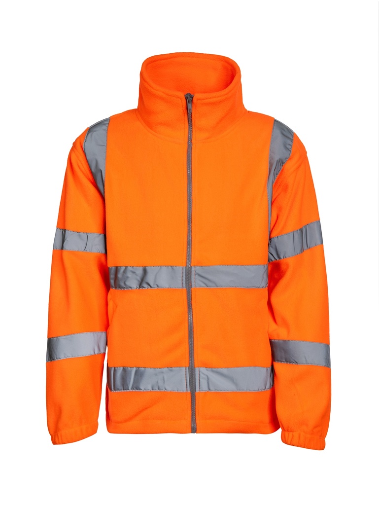 Korntex Hi-Vis Fleecejacke EN 20471, neonorange, 4XL