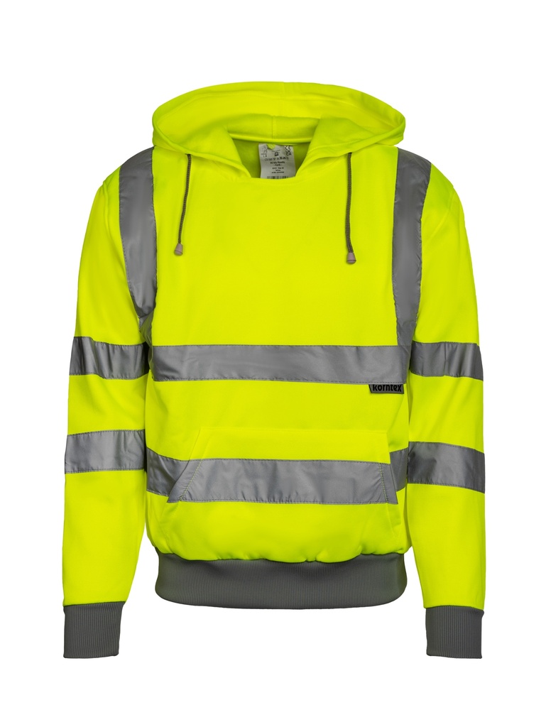 Korntex Hi-Vis Hoodie EN 20471, neongelb, L