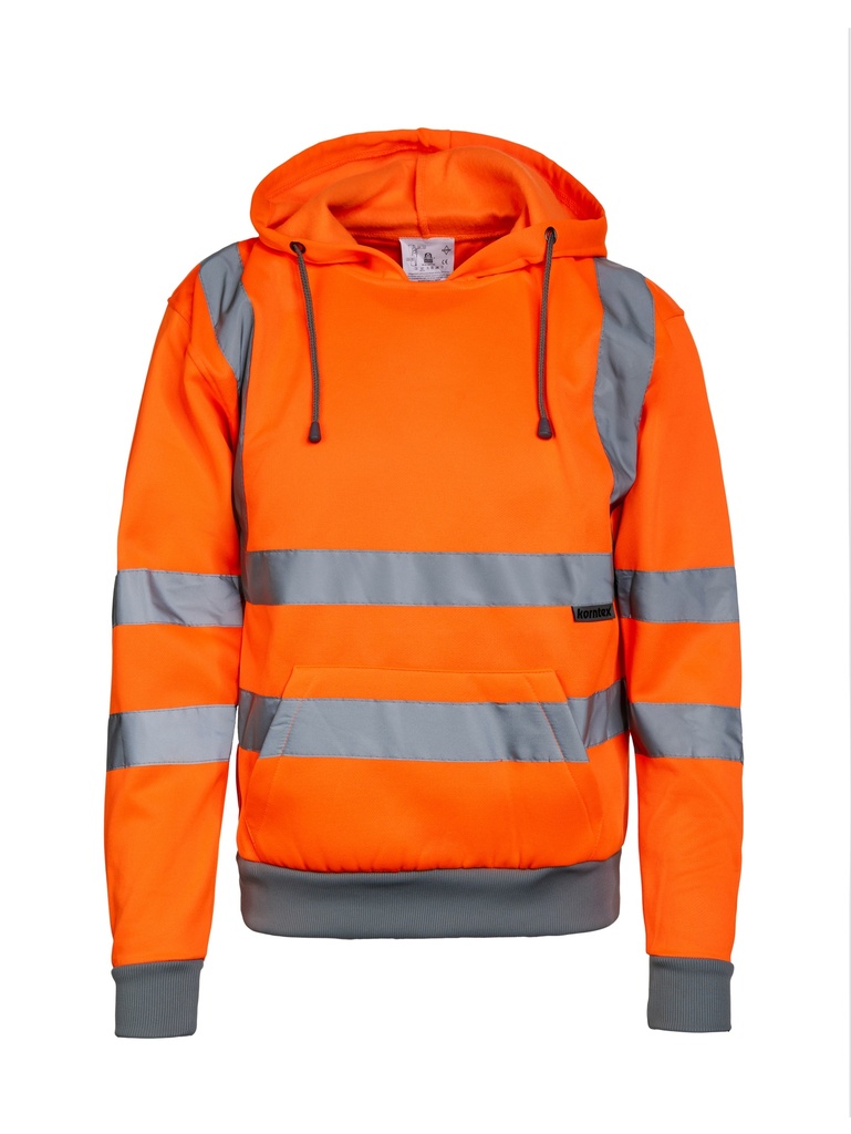 Korntex Hi-Vis Hoodie EN 20471 - neonorange - L