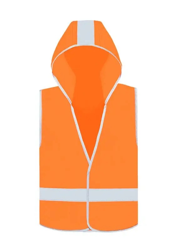 Korntex Gilet de sécurité pour enfants avec capuche EN 17353 - neonorange - XS