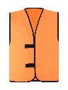 Korntex Kennzeichnungsweste, neonorange, S