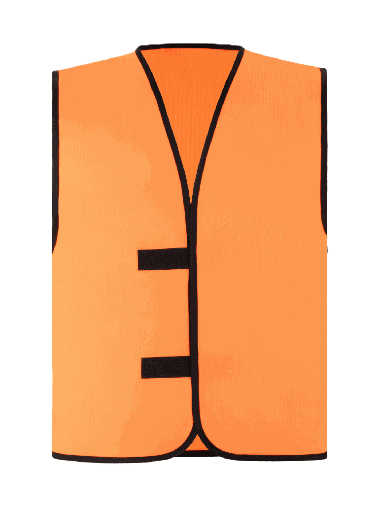 Korntex Kennzeichnungsweste, neonorange, XXL