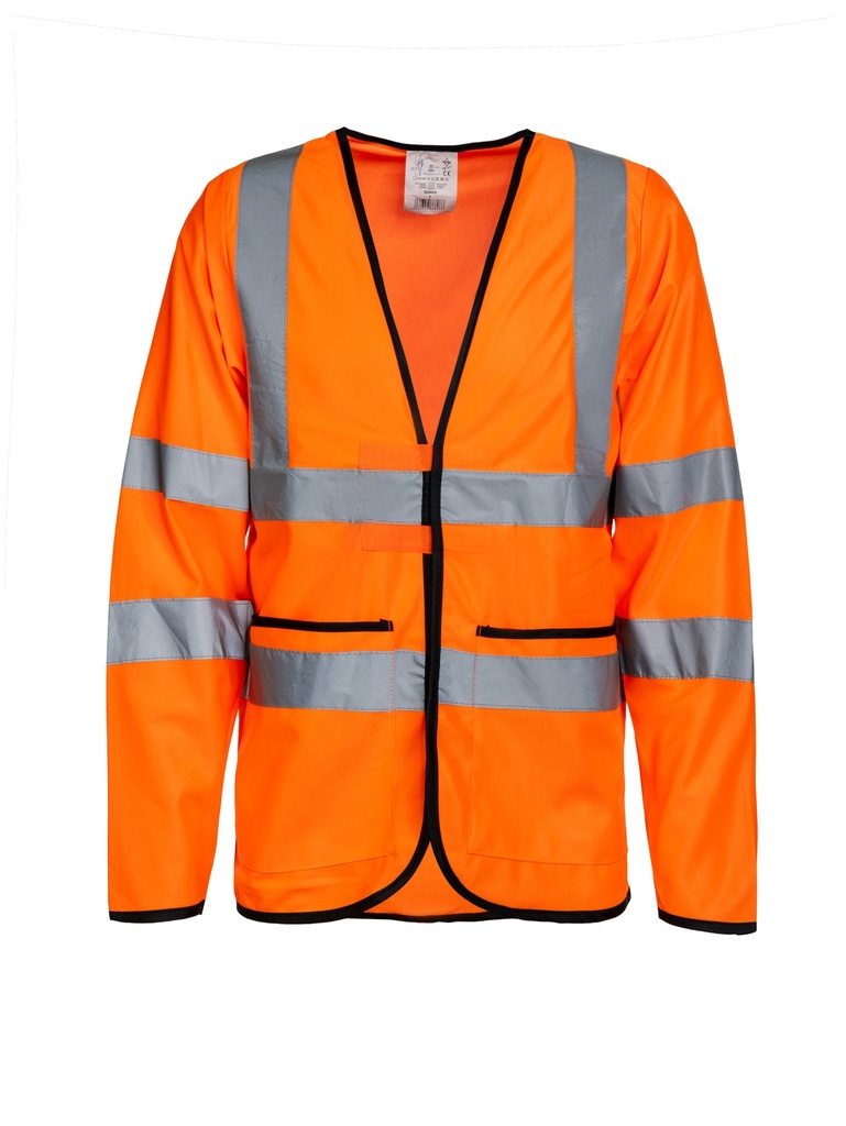 Korntex Hi-Vis leichte Warnjacke EN 20471, neonorange, S