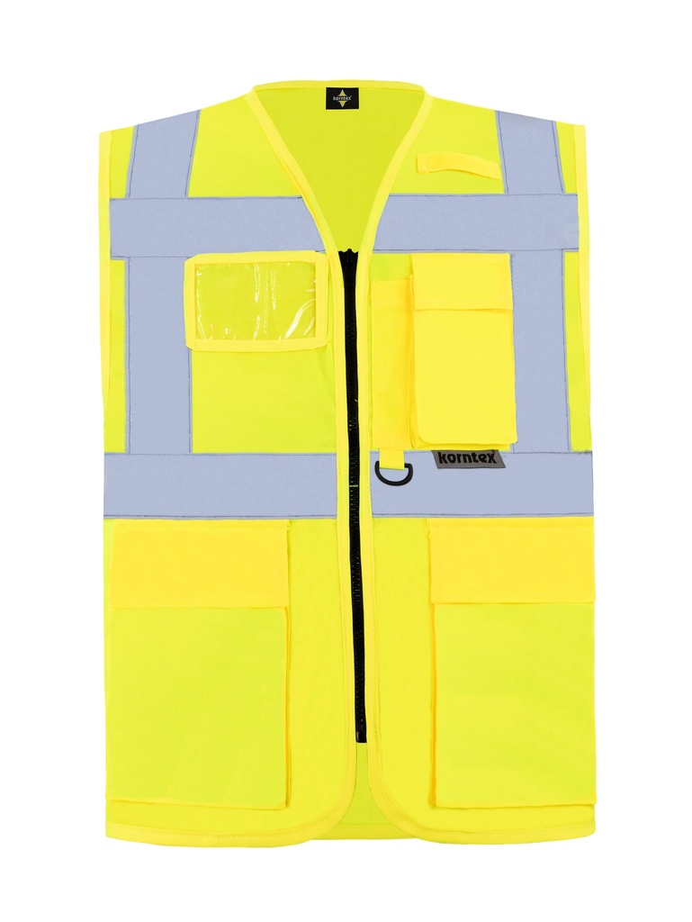 Korntex Multifunktionswarnweste EN 20471, neongelb, 3XL