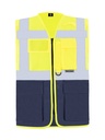 Gilet multifonctions Korntex - neongelb/navyblau - XL
