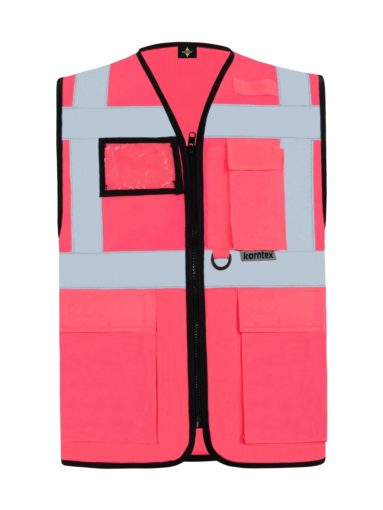 Korntex Multifunktionsweste, neonpink, 4XL