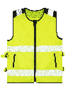 Korntex Hi-Vis Mesh Motorrad Warnweste EN 20471, XXL