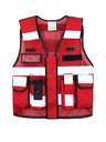Gilet tattico in mesh Korntex - rot - XXL/4XL