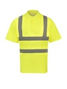 Korntex Hi-Vis Poly-Cotton Polo, high visibility yellow, S