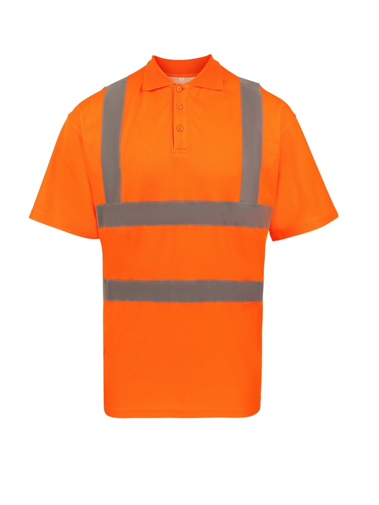 Korntex Hi-Vis Poly-Cotton Poloshirt EN 20471 - neonorange - 6XL