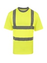 Korntex Hi-Vis Poly-Cotton T-Shirt EN 20471, neongelb, M