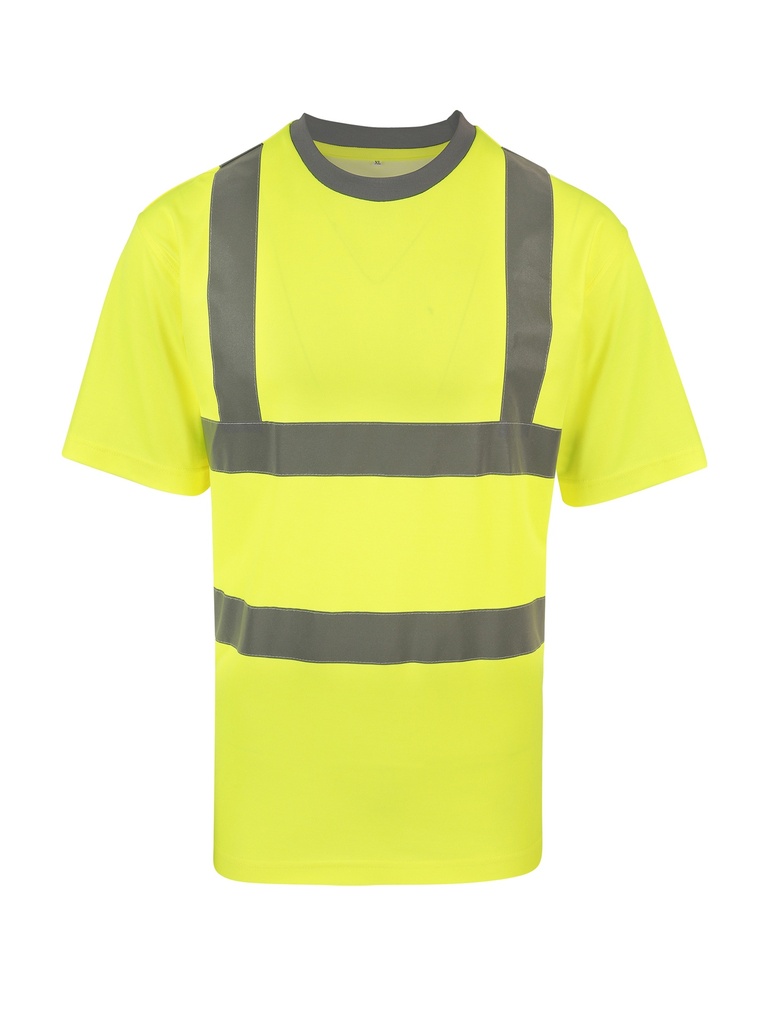 Korntex Hi-Vis Poly-Cotton T-Shirt EN 20471, neongelb, 6XL