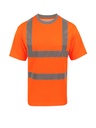 Korntex Hi-Vis Poly-Cotton T-Shirt EN 20471 - neonorange - XXL