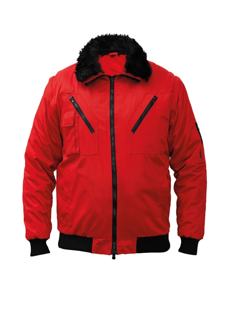 Korntex Pilotenjacke, rot, XXL