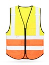 Korntex Multifunktionswarnweste Premium EN 20471  - neongelb/neonorange - XXL/3XL
