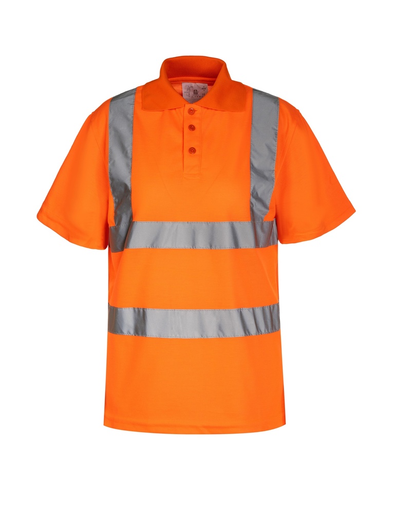 Korntex Hi-Vis Poloshirt EN 20471, neonorange, S