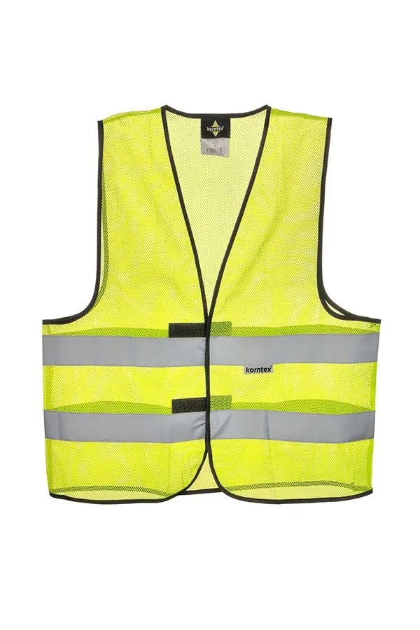 Korntex Mesh Warnweste EN 20471, neongelb, XXL