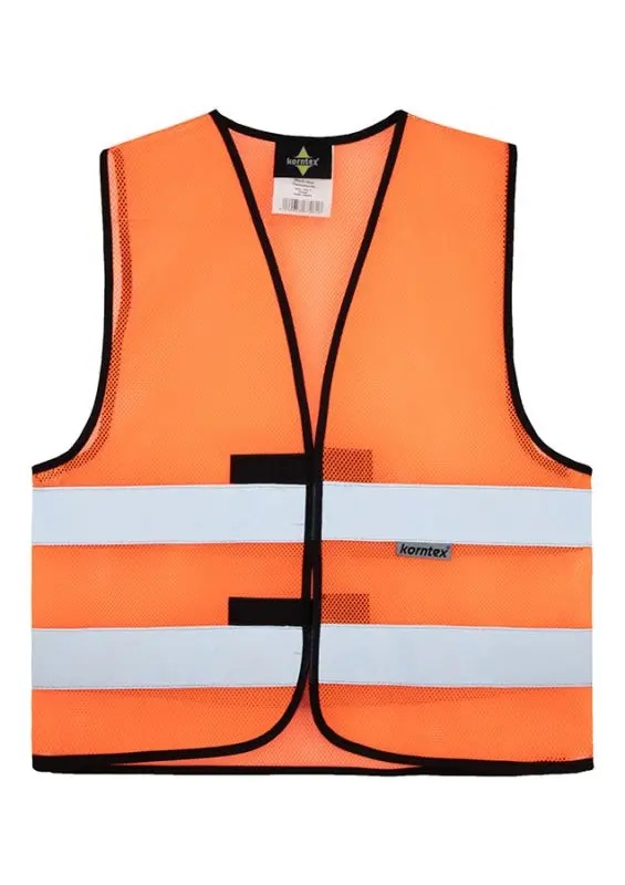 Korntex Mesh Warnweste EN 20471, neonorange, XXL