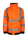 Korntex Hi-Vis Regenjacke EN 20471, neonorange, S
