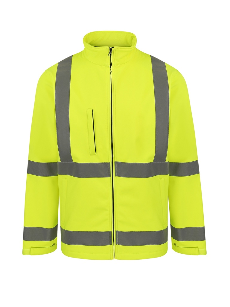 Korntex Hi-Vis Softshelljacke EN 20471, neongelb, S