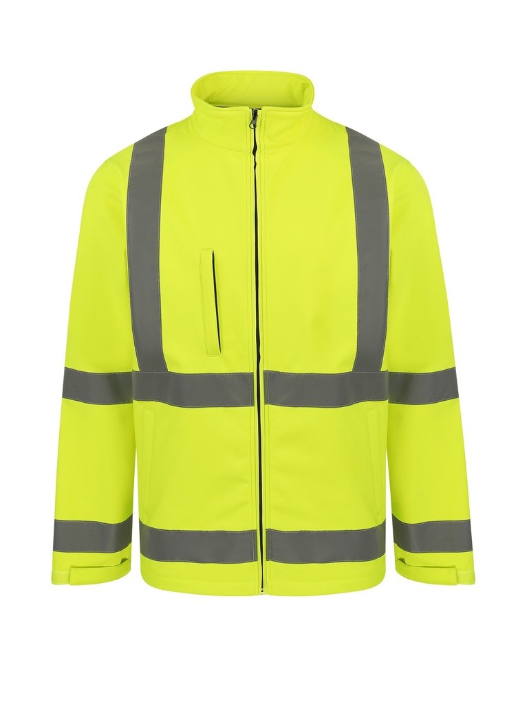 Korntex Hi-Vis Softshelljacke EN 20471, neongelb, XL