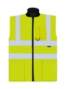 Korntex Hi-Vis 2 in 1 Bodywarmer EN 20471, neongelb, XXL