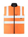 Korntex Hi-Vis 2 in 1 Bodywarmer EN 20471, neonorange, XXL