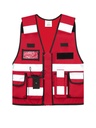 Korntex taktische Einsatzweste Basic, rot, M/XL