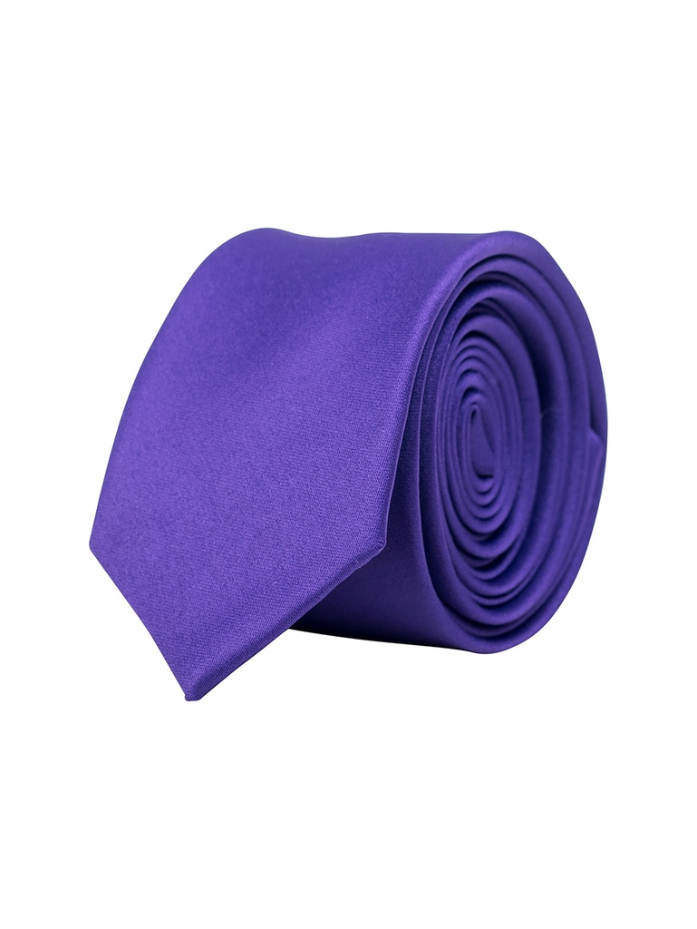 Korntex Tie - Slim - dunkelviolett - Schmal