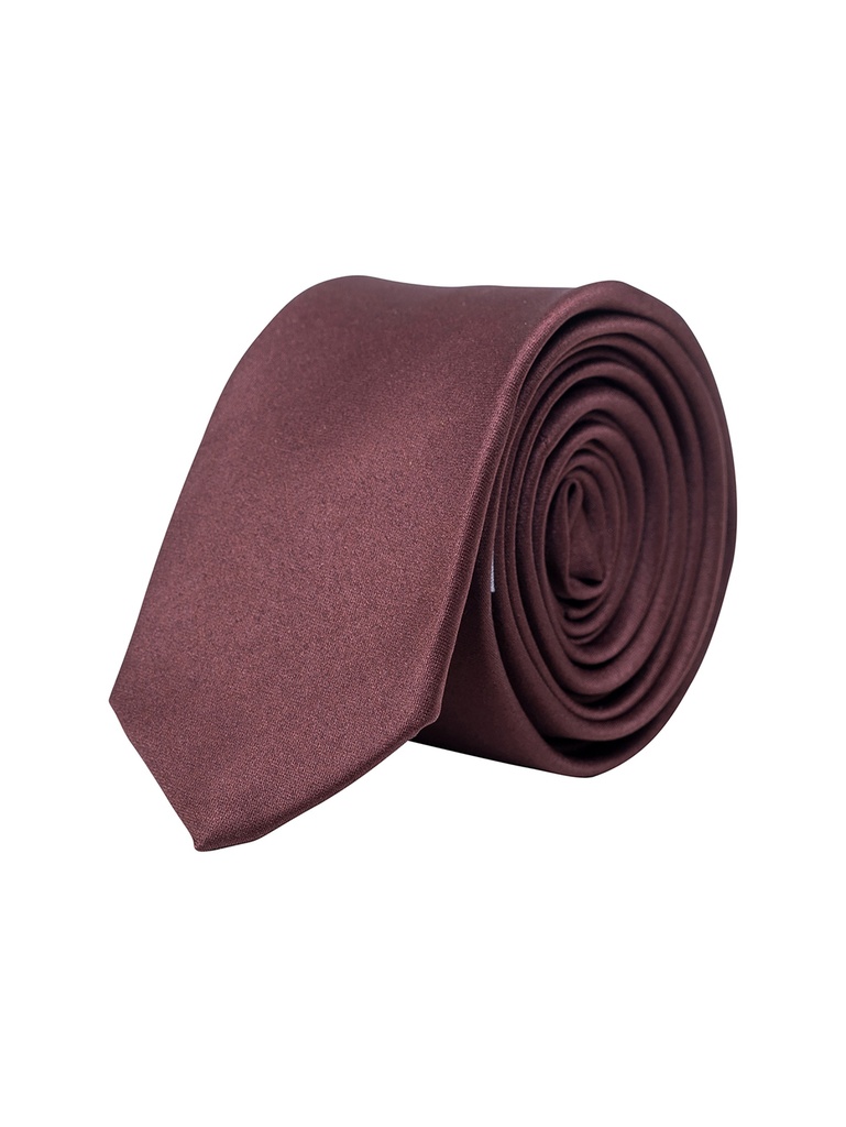 Korntex Tie - Slim - braun - Schmal