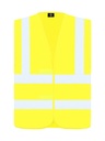 Gilet di sicurezza Korntex con quattro bande riflettenti EN 20471, giallo alta visibilità, S
