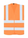 Korntex Warnweste mit vier Reflexstreifen EN 20471, neonorange, XXL